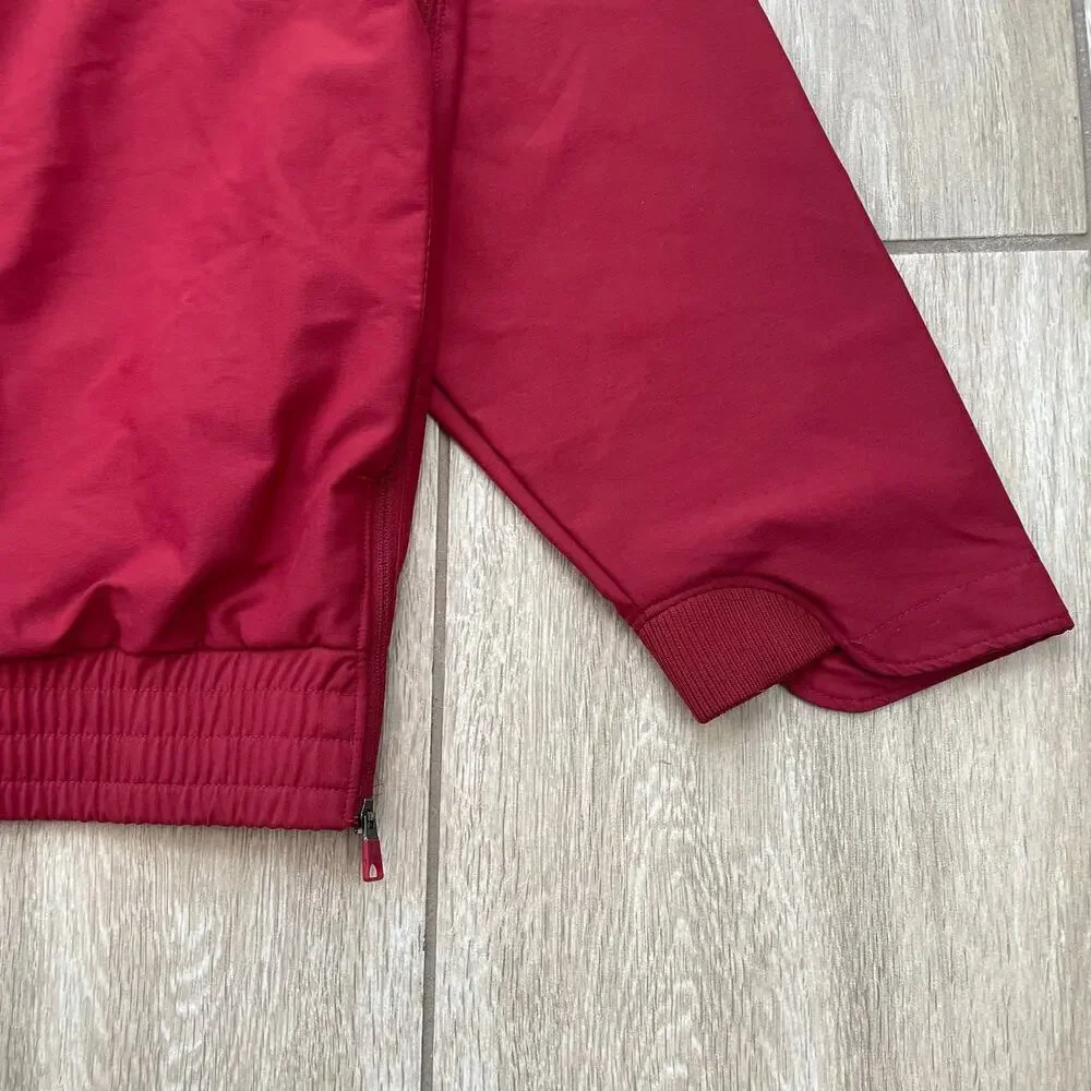Jordan Oklahoma Sooners Jacket Mens XL Crimson Half Zip Coach Sideline OU